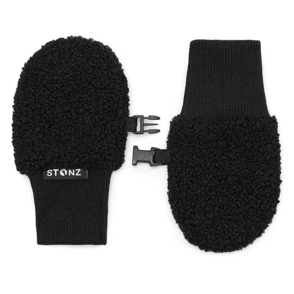 Stonz Black Baby Mittens